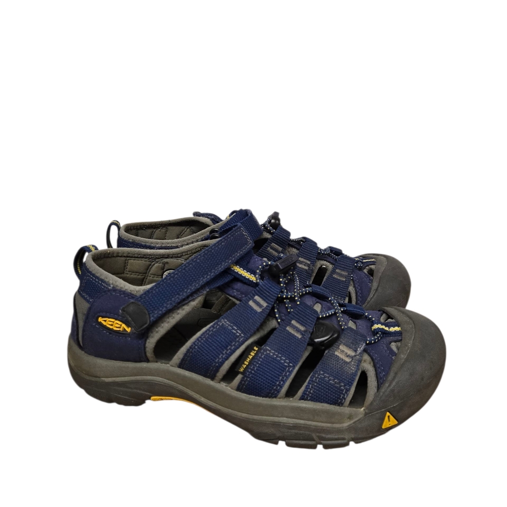 Keen Blue and Gray Sandals with Closed Toe and Rugged Sole